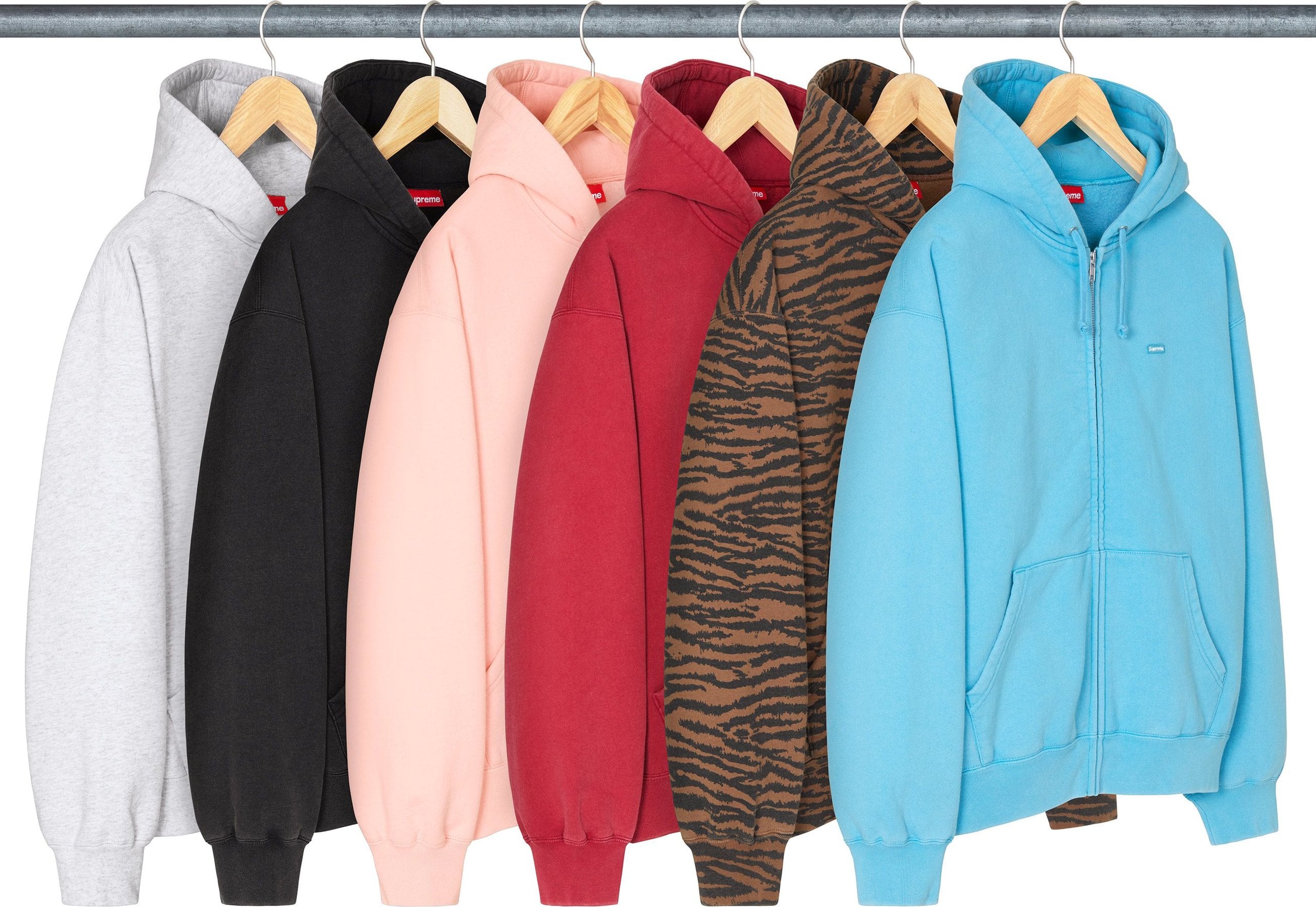Small Box Zip Up Hooded Sweatshirt